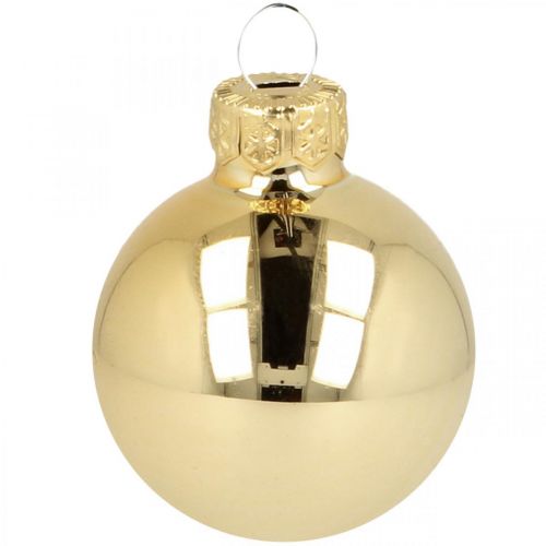 Product Christmas balls glass gold glass ball matt/glossy Ø4cm 60 pieces