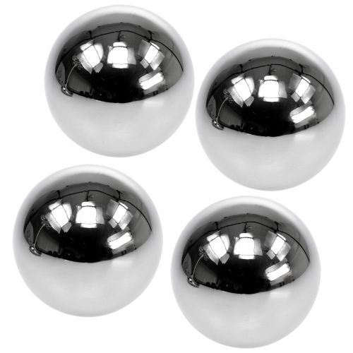 Floristik24 Balls made of stainless steel for decoration Ø6cm 10 pieces