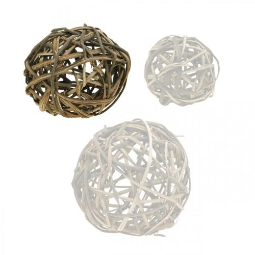 Floristik24 Deco ball natural vinewood Ø20cm