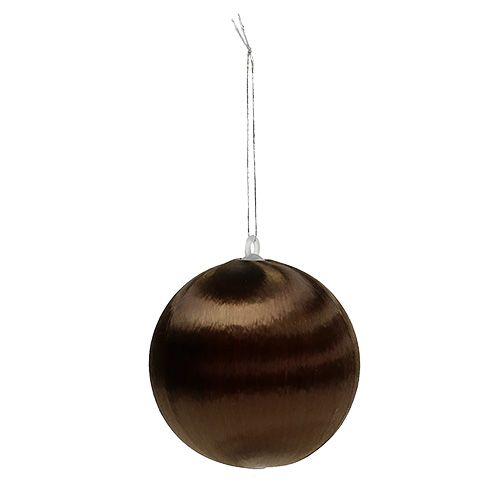 Floristik24 Christmas decoration ball plastic Ø6cm brown 6pcs