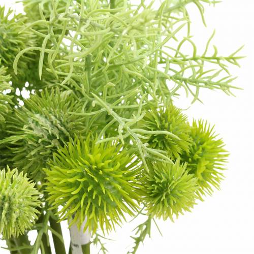 Floristik24 Globe Thistle in a Bunch Artificial Green Assorted 34cm 10 Pcs