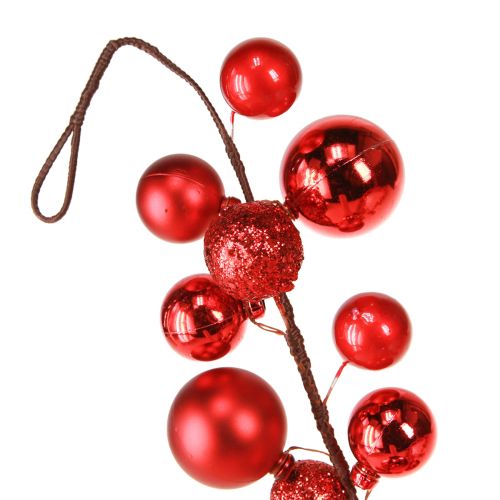 Product Red bauble garland 160cm Christmas decoration tree garland