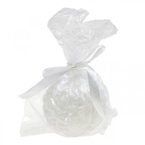 Product Ball candle with rose motif for romantic decoration and occasions