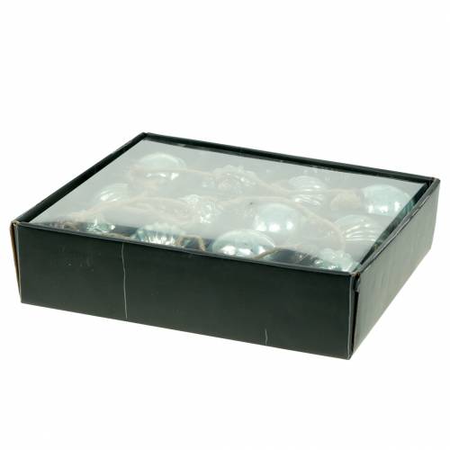 Floristik24 Christmas decoration garland Christmas tree balls light blue 120cm