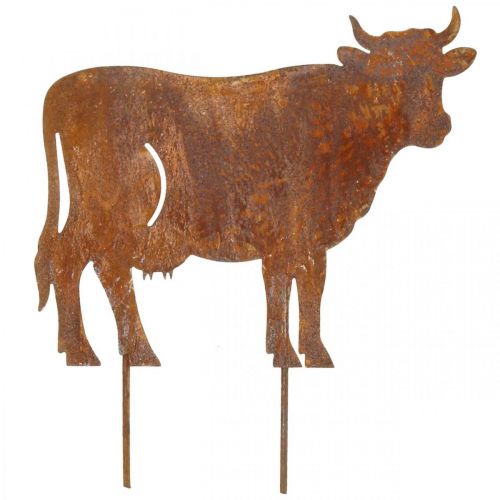 Floristik24 Cows, metal plug cow, garden decoration, patina L14.5/19/24cm set of 3