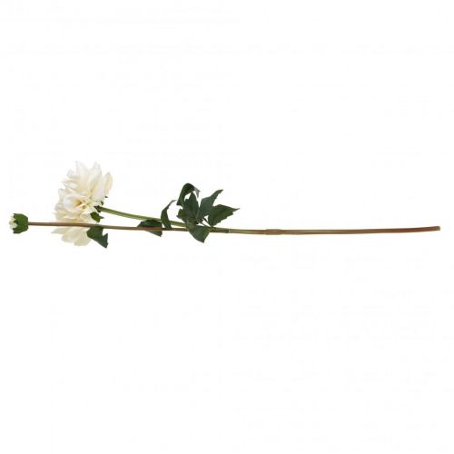 Product Artificial flower Dahlia White Artificial flower with bud H57cm