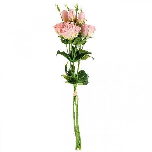 Floristik24 Artificial Flowers Lisianthus Pink Artificial Silk Flowers 50cm 5 Pcs