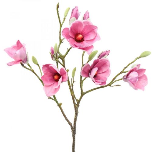 Product Artificial flower magnolia branch, magnolia pink pink 92cm