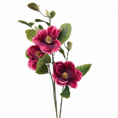 Artificial flower magnolia branch, magnolia artificial pink 65cm 3pcs