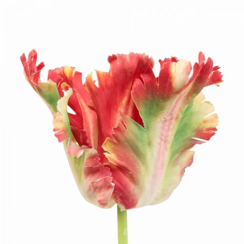 Floristik24 Artificial flower, parrot tulip red yellow, spring flower 69cm