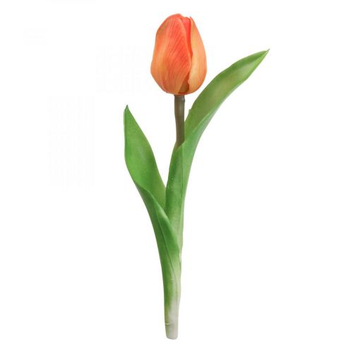 Artificial flower Tulip Orange Real Touch spring flower H21cm