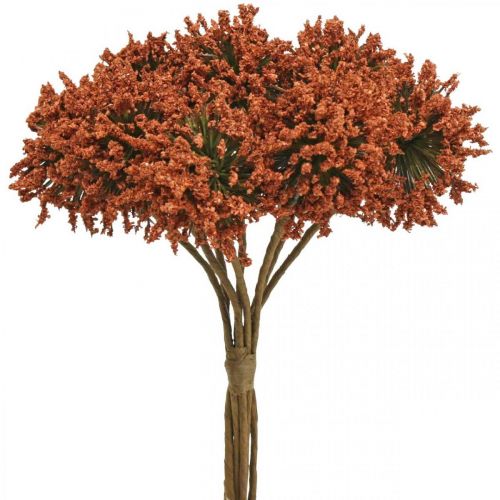 Product Artificial flowers brown decorative flowers in a bunch of 4 pieces
