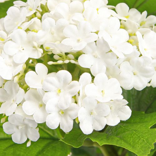 Product Artificial Flowers Snowball Viburnum Artificial White 60cm 4 Pcs
