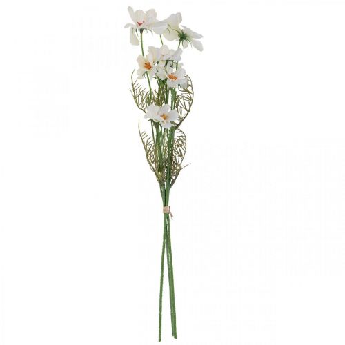 Product Artificial Flowers Cosmea White Silk Flowers H51cm 3 Pcs