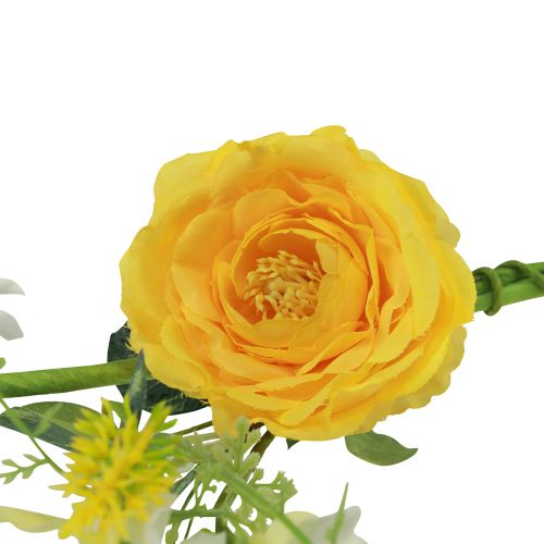 Product Artificial flowers decorative hanger spring summer yellow white 150cm