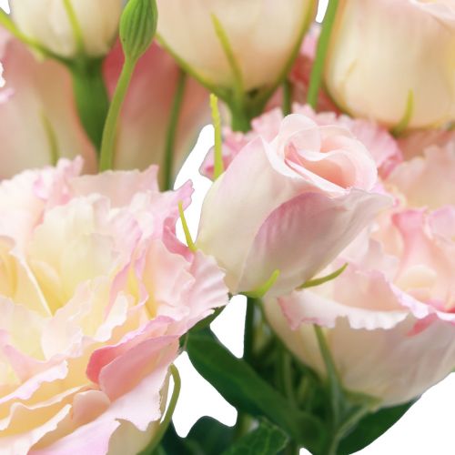 Product Artificial flowers Eustoma Lisianthus pink cream 52cm 5 pcs