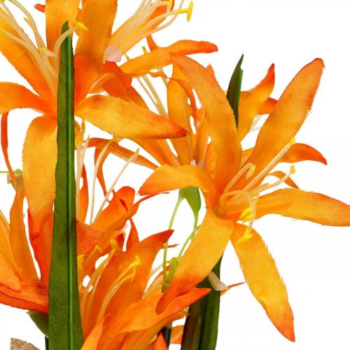 Product Artificial flowers Nerine Orange Guernsey Lilies Autumn Flowers 48cm