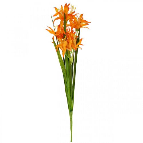 Floristik24 Artificial flowers Nerine Orange Guernsey Lilies Autumn Flowers 48cm
