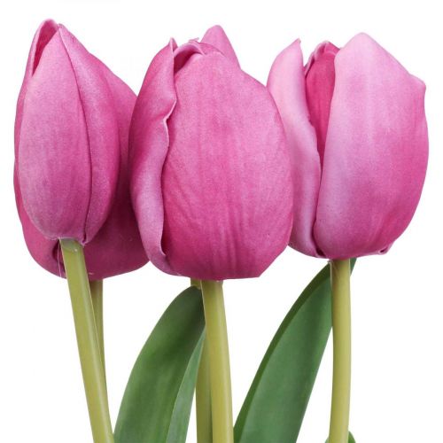 Floristik24 Artificial flowers tulip pink, spring flower L48cm bundle of 5
