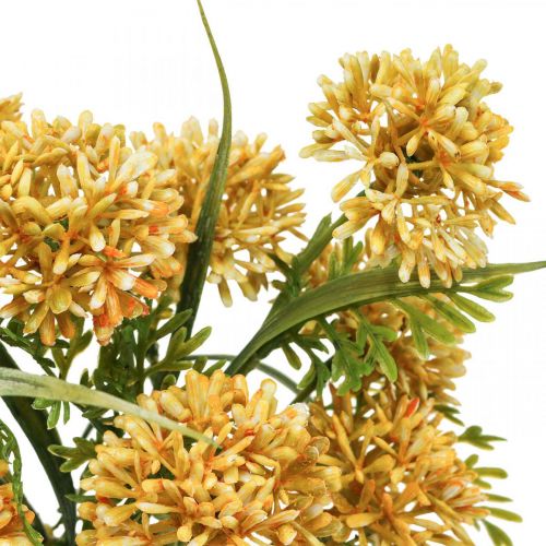 Product Artificial Flowers Yellow Allium Decoration Ornamental Onion 34cm 3 Pcs in Bunch