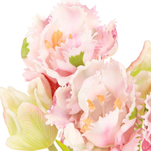 Product Artificial Flower Bouquet 5 Parrot Tulips Artificial Tulips 40cm