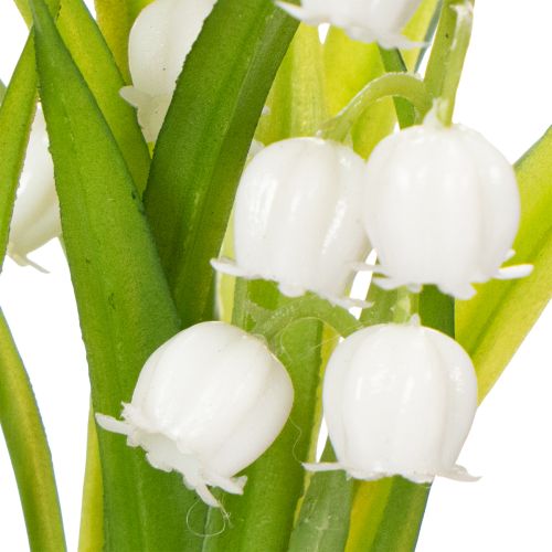 Product Artificial bouquet of lilies of the valley in a classic vase, ideal for home decor, 20cm