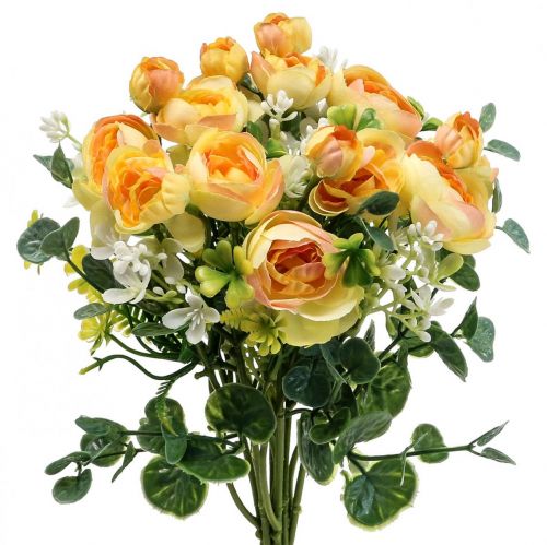 Floristik24 Artificial flowers deco bouquet ranunculus artificial yellow 32cm