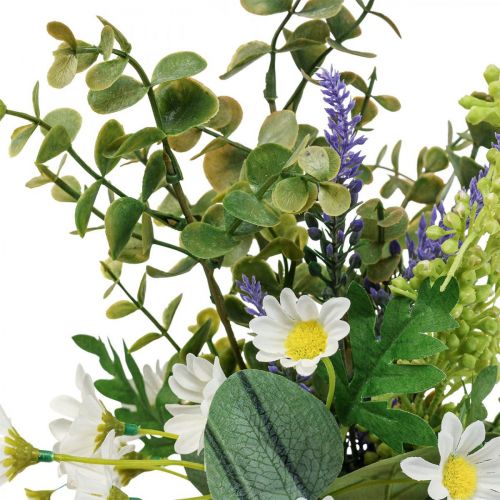 Product Artificial bouquet with eucalyptus artificial flowers decoration 48cm