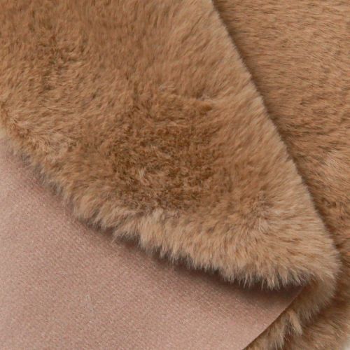 Product Faux fur decorative fur round table runner fur carpet brown Ø38cm
