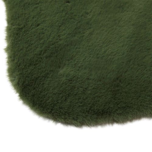 Floristik24 Faux fur green decorative fur table runner fur carpet 50×90cm