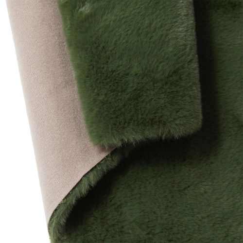 Floristik24 Faux fur green decorative fur table runner fur carpet 50×90cm