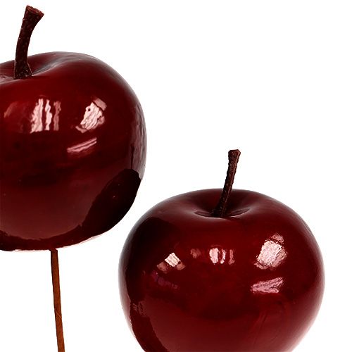 Floristik24 Artificial fruit apple painted red Ø5.5cm 12pcs