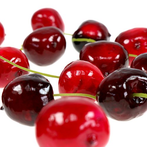 Floristik24 Artificial fruit sweet cherries mix Ø2.5cm 24 pcs