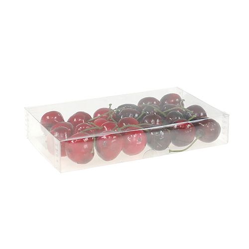 Floristik24 Artificial fruit sweet cherries mix Ø2.5cm 24 pcs
