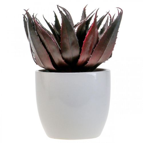 Product Artificial Aloe Vera Plant in Pot Decorative Plant Green H20cm