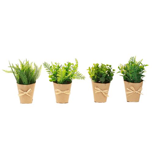 Floristik24 Artificial Plants Artificial Fern Boxwood 15-19cm 4pcs
