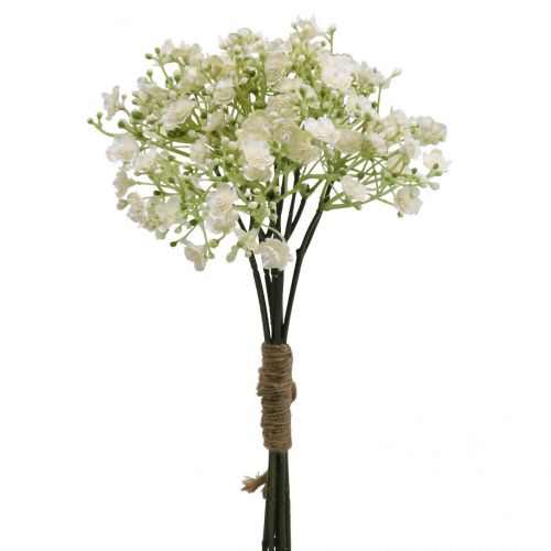 Floristik24 Gypsophila artificial flowers white L30cm 6pcs in bunch