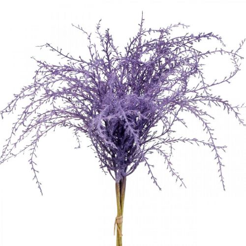Artificial plants purple dry grass artificially flocked 62cm 3pcs