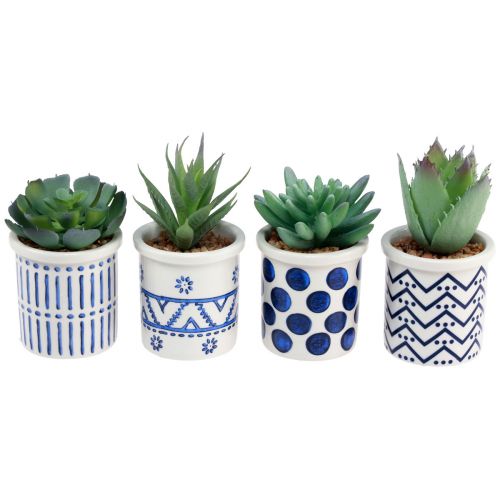 Artificial plants succulents artificial green plant 9-12.5cm 4pcs