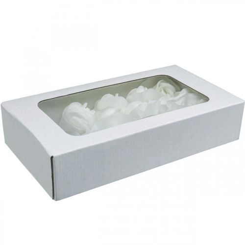 Product Artificial roses white wax roses decorative roses wax Ø6cm 18 pcs