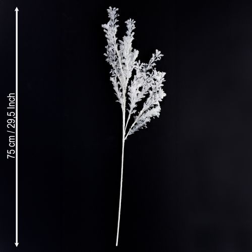 Floristik24 Artificial branch frosted decorative branch winter decoration white 78cm 2pcs