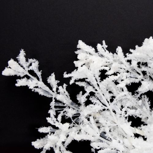 Floristik24 Artificial branch frosted decorative branch winter decoration white 78cm 2pcs