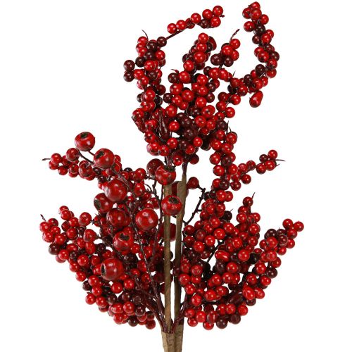 Floristik24 Artificial branch with red berries autumn Christmas 60cm 2pcs