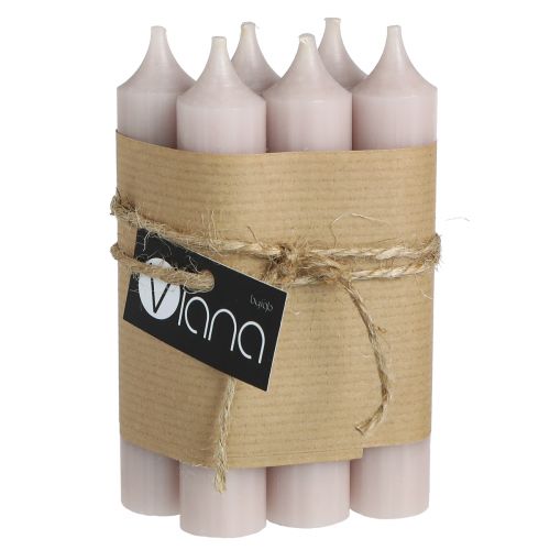 Product Short candles candles color light pink 21×110mm 6 pcs