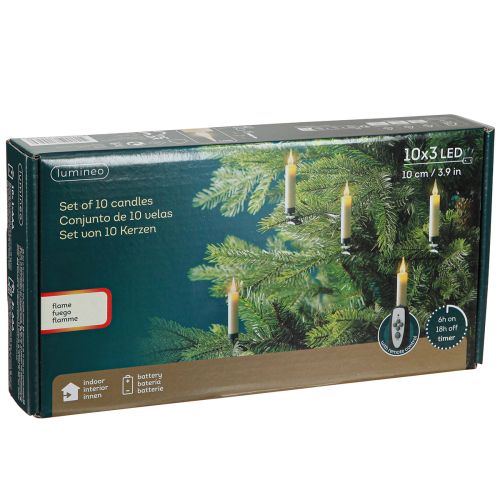 Product LED tree candles battery remote twinkle 10 LED H10cm