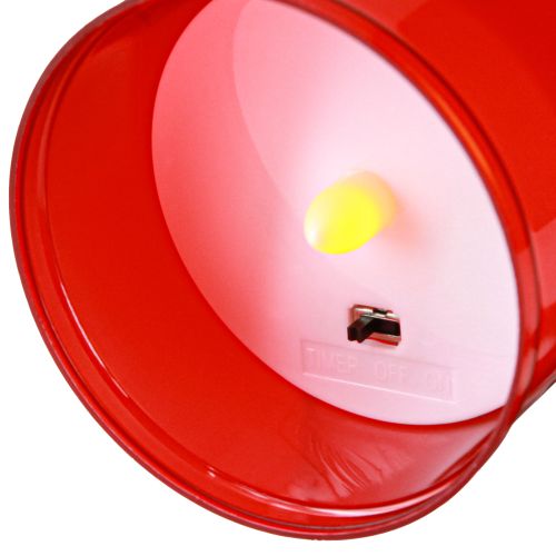 Product LED grave light with timer cemetery candle for battery red H12.5cm