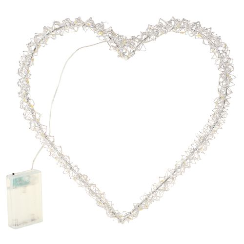 Floristik24 LED Heart fairy lights for hanging Warm white Metal 30 cm