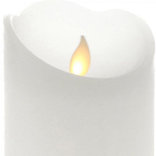 Product LED candle wax pillar candle warm white Ø7.5cm H12.5cm