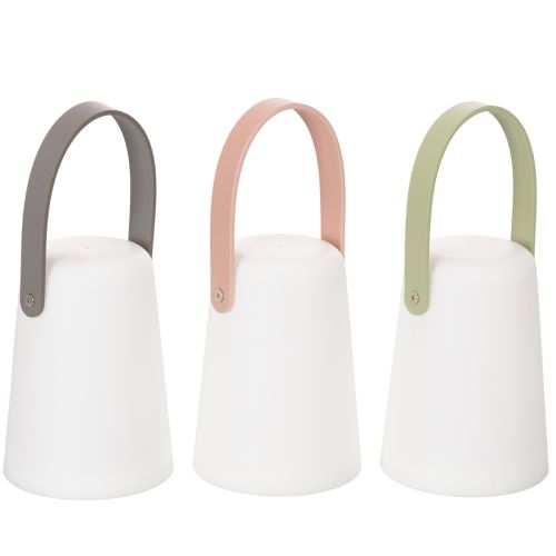 Lamp with handle, portable LED light for outdoor and indoor use, 22 cm, 3 pieces