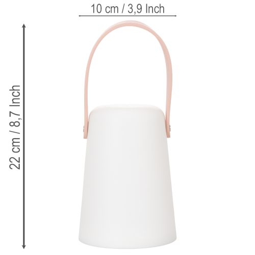 Lamp with handle, portable LED light for outdoor and indoor use, 22 cm, 3 pieces | Floristik24.ie